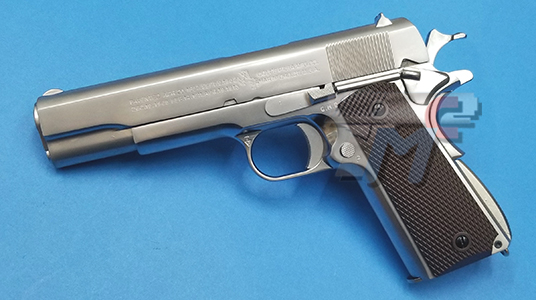 Armorer Work Colt M1911 Full Metal Gas Blow Back (Silver) (Licensed by Cyber Gun) - Click Image to Close